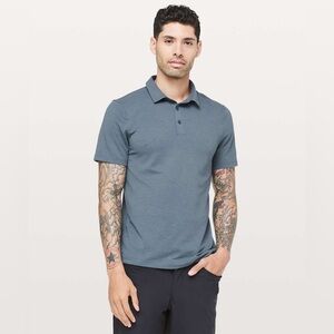 Lululemon Evolution Polo (Heathered Iron Blue)